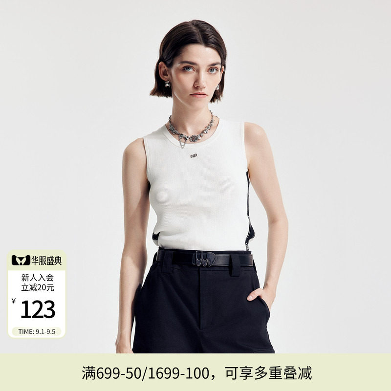金属点缀婉甸毛织打底百搭毛织图片