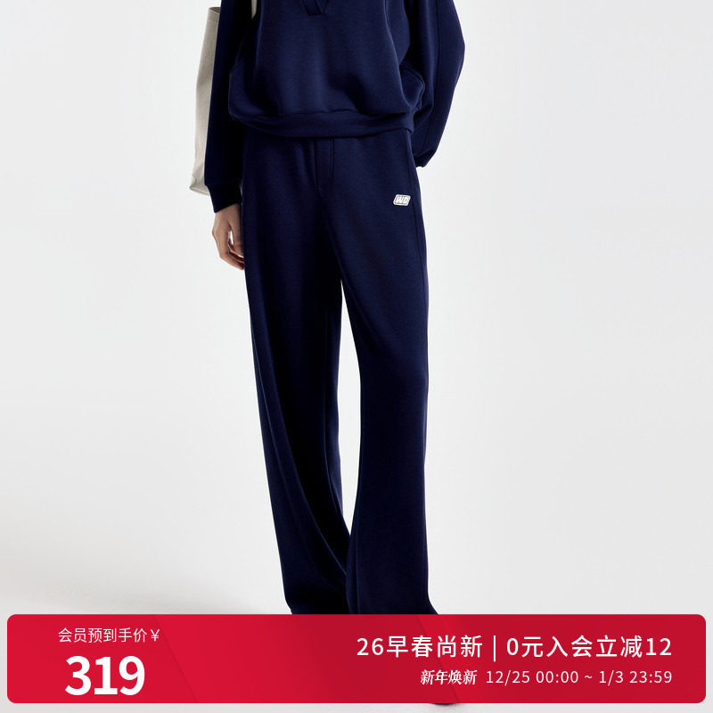 中腰通勤婉甸长裤休闲裤