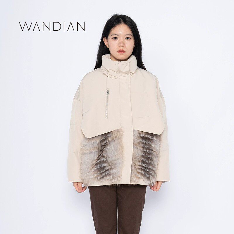 重工款破价【皮草羽绒集合】【超能小太阳】婉甸冬季新品羽绒服
