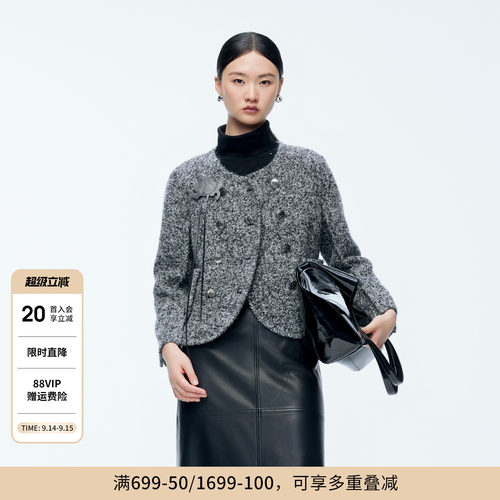 婉甸2025年冬季新品羊驼毛双面呢