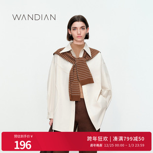 上装 衬衫 1233S08RS2 日常上班沙褐色廓版 婉甸秋季