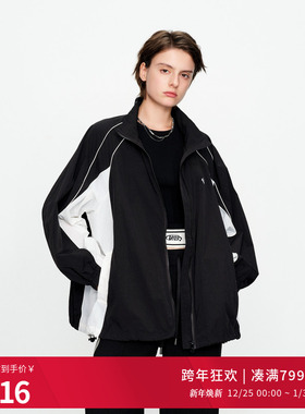 婉甸2025黑色拼接中长款外套百搭风1241O14SX3