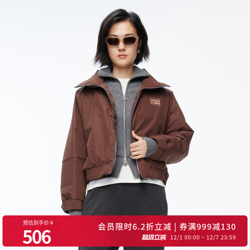 婉甸2025年冬季新品短款轻便休闲百搭上衣女羽绒服1244D21SX3