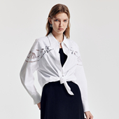 超能小太阳 婉甸2026春季 新品 霜白激光绣衬衫 1251S16SX4