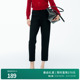 百搭九分裤 婉甸2025年冬季 通勤长裤 黑色合体裤 女1244P09DM2 新品
