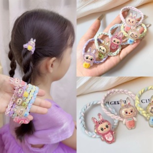 新款拉布布夜光发圈儿童可爱甜美少女卡通橡皮筋