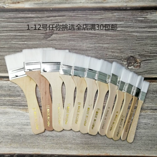 Нейлоновый белый пигментированный цветовой круг, щетка с мягкой щетиной, очищающее масло для рисования, краска