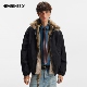 NEVERNEED狼王座山雕毛领棉衣外套男女冬季 棉服 cleanfit保暖短款
