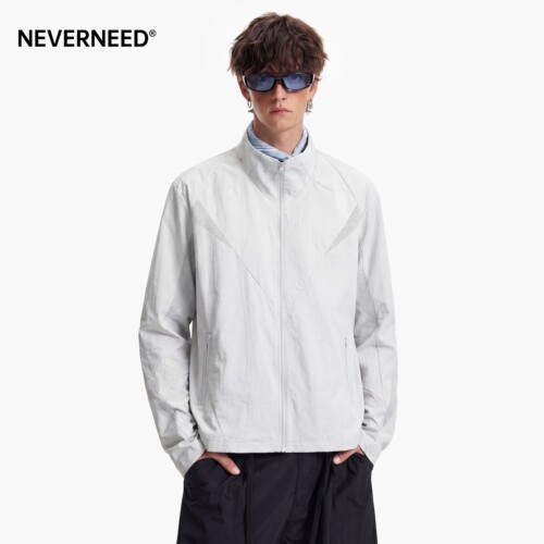 NEVERNEED户外网眼透气防晒衣男