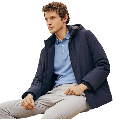 金利来羽绒连帽商务休闲