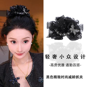 精致蝴蝶结抓夹女高级感显发量气质夹子头饰大鲨鱼夹后脑勺发夹女