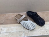 尚格丽娜镂空编织透气包头半软皮单女2026夏季 罗马洞洞渔网拖 新款