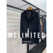 毛呢大衣 McLimited 进口86%羊毛卷面料 中長款 商務修身 8149 男士