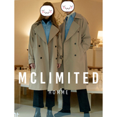 8136 长款 情侣男女款 OS廓形 纯感 风衣双排扣战壕风衣 McLimited