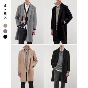 8002 半宽松版 男士 进口羊毛面料 型 双面手缝毛呢大衣 McLimited