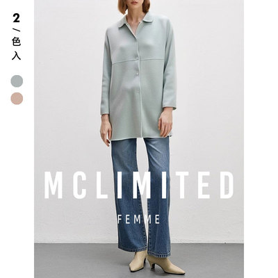 中长双面手缝毛呢大衣100%羊毛