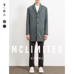 McLimited-8113 筋骨质感棉纺面料 百搭通勤 商政男士风衣外套