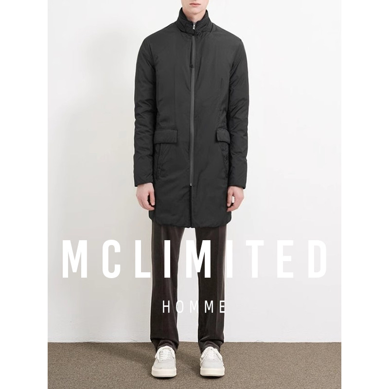 防风保暖中长羽绒服立领商务休闲