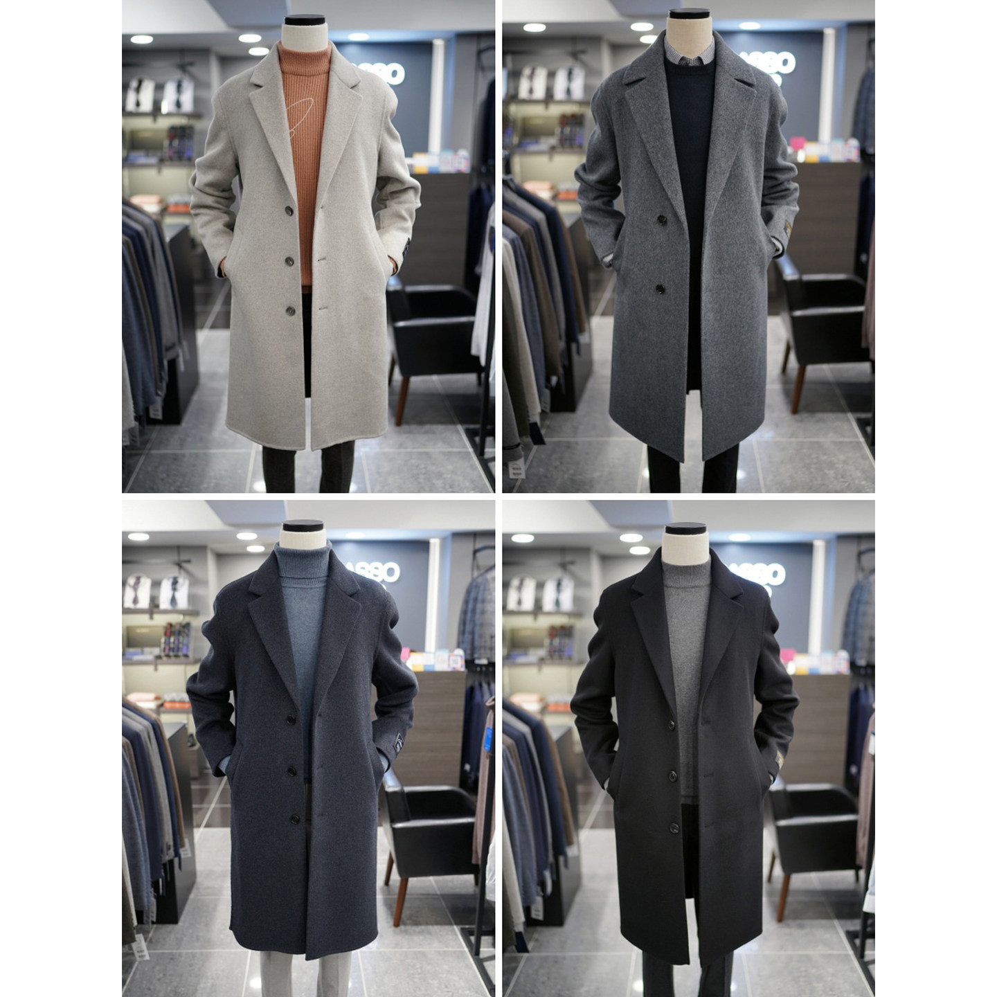 高效保暖內膽毛呢大衣13%羊絨