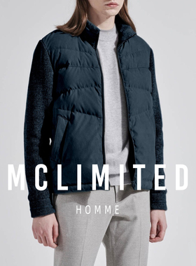 McLimited-8009 男士保暖绗缝羽绒服 针织袖设计自由灵活