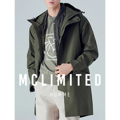 McLimited-8177 男士可脱卸背心风衣 GORE-TEX科技面料 保暖P棉