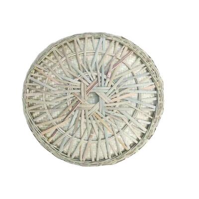 贵州产地竹编画画簸双圆螺丝圆簸箕无孔筛子竹制品全竹青竹白手工