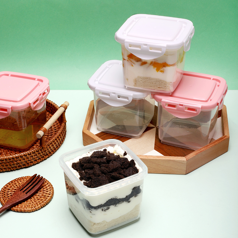 可循环650ml慕斯千层蛋糕罐子