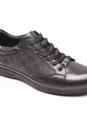 沙驰男鞋专柜正品2026秋季新款运动休闲鞋男士真皮皮鞋E12A7B0103