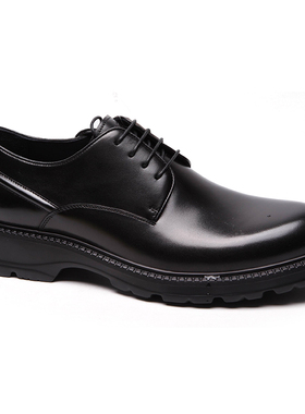 意大利进口沙驰男鞋2025新款商务休闲鞋真皮厚底皮鞋ISMT7B1459