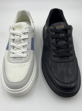 沙驰男鞋2026年春夏季新款休闲鞋男士真皮轻便板鞋皮鞋D12C3B0323