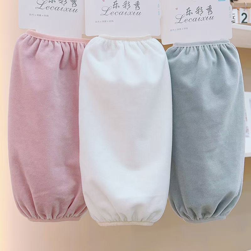 加宽长款羽绒服防脏护袖