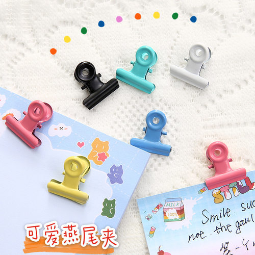 简约糖果色金属小夹子