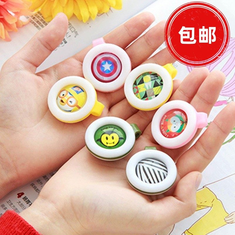【5个装】防蚊扣夏季避蚊卡通宝宝儿童纽扣手环随身天然防蚊夹子