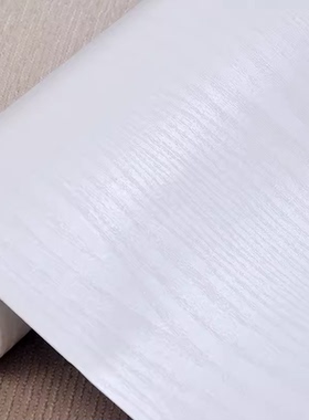 纯白色木纹贴纸加厚自粘墙纸家具翻新装饰防水桌面贴橱柜衣柜门贴