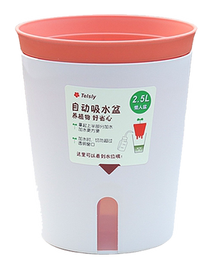 桌面多肉花盆办公室懒人自吸水绿植文竹盆栽虎皮兰花盆