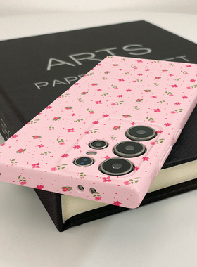 刺绣小碎花新款菲林壳s23+硬壳适用三星s24ultra华为OPPO苹果VIVO手机壳s22十/s21/a54/note10plus的保护套