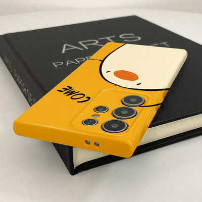 热情拥抱小鸡新款菲林壳s23+硬壳适用三星s24ultra华为OPPO苹果VIVO手机壳s22十/s21/a54/note10plus的保护套