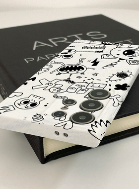 涂鸦小怪兽新款菲林壳s23+硬壳适用三星s24ultra华为OPPO苹果VIVO手机壳s22十/s21/a54/note10plus的保护套