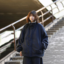 阿于呆日系羊羔绒立领工装棉衣男冬季宽松加绒加厚情侣百搭棉服女