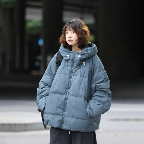 阿于呆90白鸭绒加厚防寒羽绒服