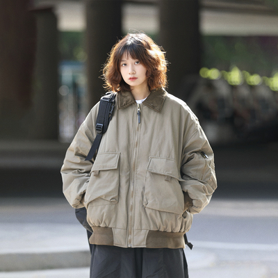 阿于呆美式90白鸭绒防寒羽绒服