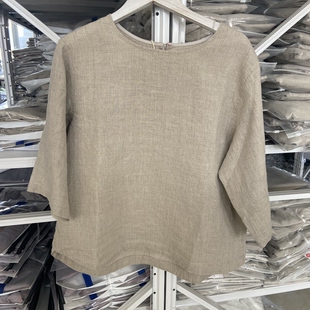 宽松舒适双雨露汉麻半袖 QY9008 上衣