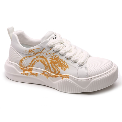 沙驰男鞋2026新款运动休闲真皮厚底板鞋皮鞋13V5B3824/13V5B3978