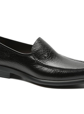 意大利进口沙驰男鞋2026新款高档袋鼠皮皮鞋商务休闲鞋SN2C9B0258