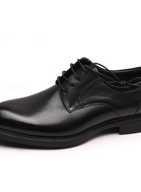 专柜正品沙驰男鞋2026新款商务正装皮鞋超轻爆米花大底F12A7B0133