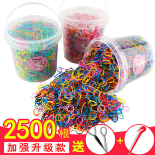 女童一次性橡皮筋高弹力宝宝不伤头发头绳儿童扎头发彩色发圈迷你