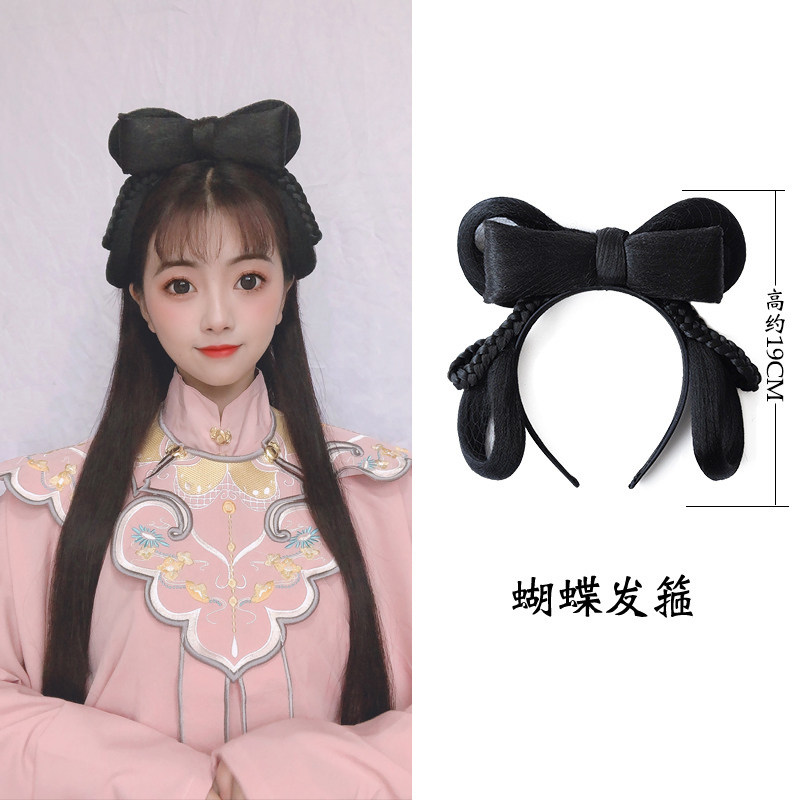 古风汉服宋制懒人发箍手残党发鬓日常明制假发包新手造型一体发饰
