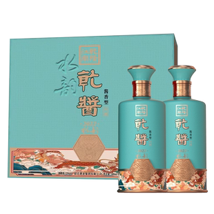 53度乾隆江南水韵乾酱礼盒白酒  2瓶礼盒装  酱香型  500ml/瓶