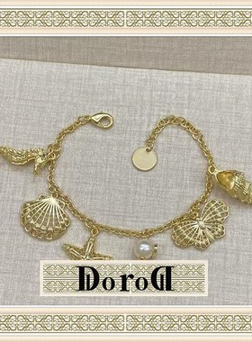 D L O R O L D家高定新款海洋元素手链欧美潮流猪鼻子时尚ins手环