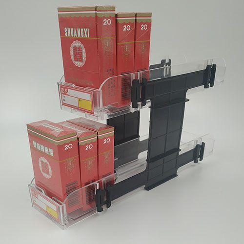 双层推烟器全自动带弹簧两层烟架子2层推进器超市便利店双层推拉